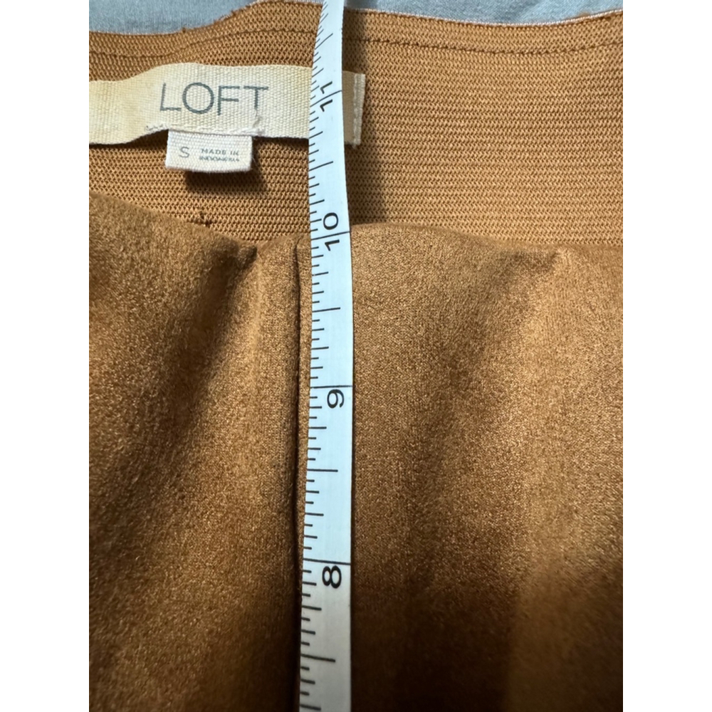LOFT | Faux Suede Leggings in Fresh Pumpernickel | Small - Picture 8 of 12